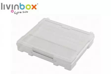 Kotak proyek - Kotak scrapbook portabel dengan pegangan