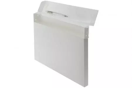 Solid Project Case for 150 Sheets of A4 Sized Paper - Solid Everyday Carry File for 150 sheets of A4-sized paper in white.