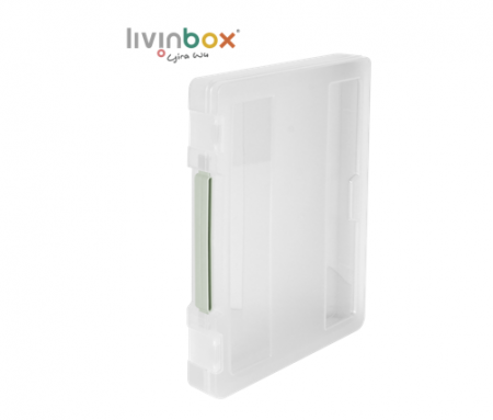 Kasus Proyek Besar dengan Pegangan untuk Dokumen Berukuran A4 - Aktif-Gunakan Bawa File dengan pegangan untuk 300 lembar kertas ukuran A4.