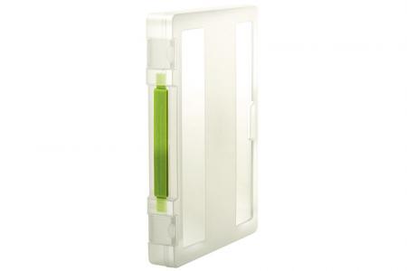 Cartella portadocumenti attiva con manico per 300 fogli di carta formato A4 in verde.