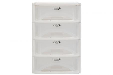 Menara Rapi dengan 4 Laci Lebar Pelangi yang Cocok Ukuran A4 - Menara rapi dengan 4 laci lebar pelangi yang cocok ukuran A4.