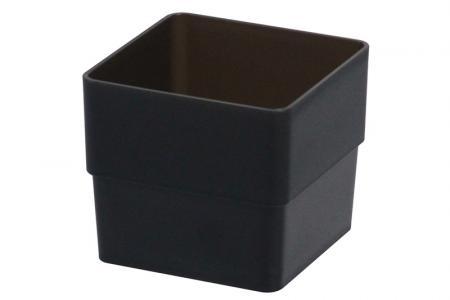 Tall Square Box (small size) in black.