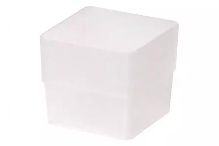 Tall Square Box in Small Size - Tall Square Box (small size) in clear.