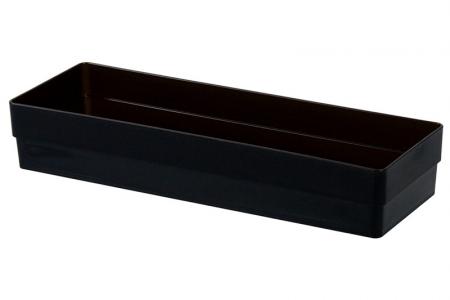 Squat Square Box (dimensioni grandi) in nero.