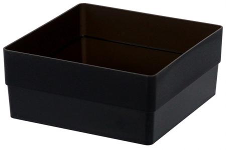 Caja cuadrada alta (tamaño grande) en negro.