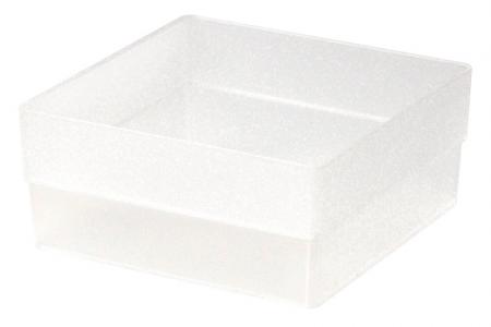 Boîte carrée haute de grande taille - Boîte carrée haute (grande taille) transparente.