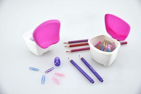 La boîte mini KeroKero est disponible dans une large gamme de couleurs.