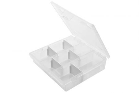 蓋付き小型Vogueコレクターズボックスの分割可能な内部。