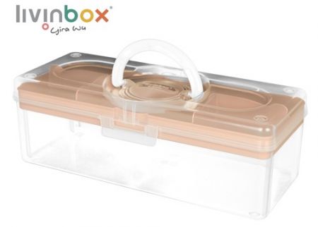 पोर्टेबल केस (3.3L मात्रा) कैरामेल लट्टे में।