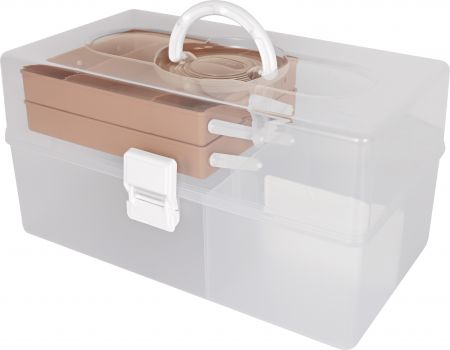 Portable project case (10L volume) in caramel latte.