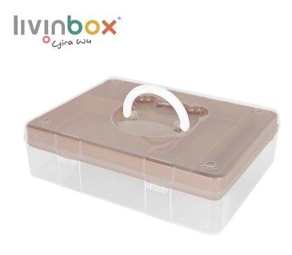 Portable Craft Organizer Box, 6.3 Liter - Portable Craft Organizer Box, 6.3 Liter