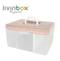 Taşınabilir El Sanatları Organizer Kutusu, 12.6 Litre - Taşınabilir El Sanatları Organizer Kutusu pembe, 12.6 Litre