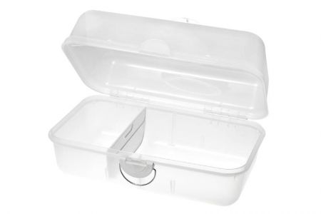 Portable craft case with divider