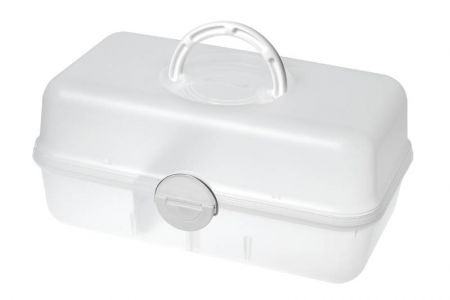 Portable craft case with divider