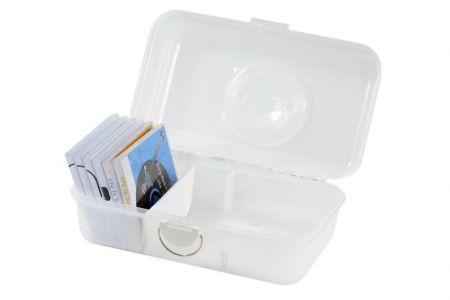 Портативный кейс для рукоделия с перегородкой