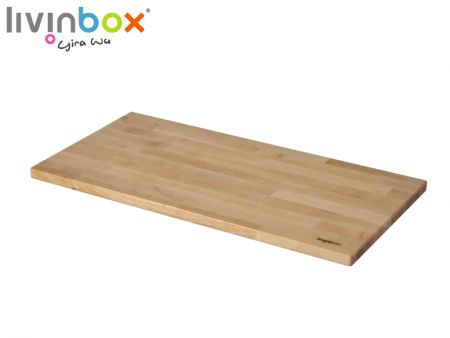 Meja kayu untuk bekas simpanan plastik lipat 45L - Meja kayu untuk bekas simpanan plastik lipat 45L