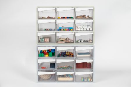 livinbox Hộp đựng đồ trên bàn A7-309 có thể xếp chồng với 9 ngăn