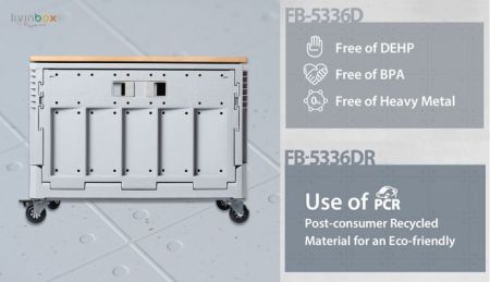 FB-5336DR Architectural Concrete Style Folding Box | Organized storage ...