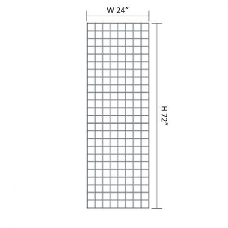 De grootte van een Wire Grid-wanddisplay