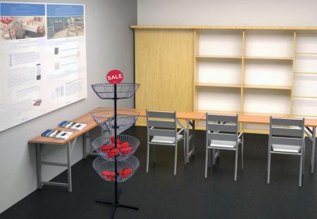 Draht-Spinnständer für Messen