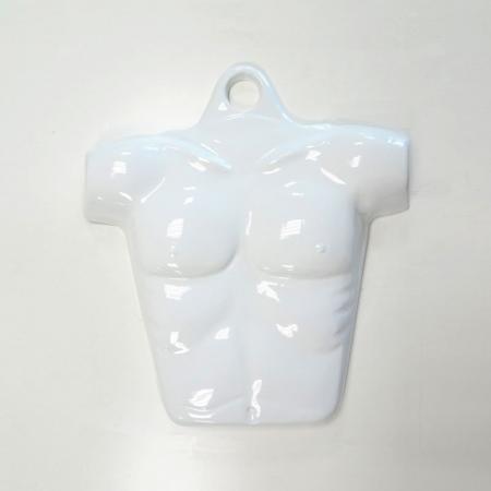 Forma de maniquí masculino para camisa, blanco