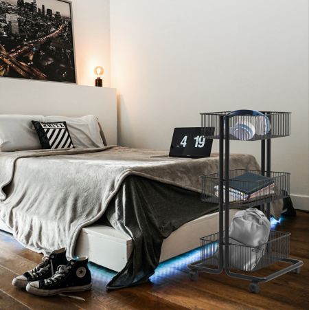 Rollender Aufbewahrungswagen für das Schlafzimmer