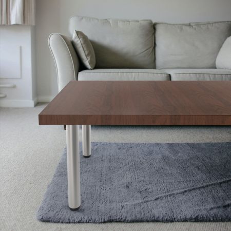 Patas de metal para muebles (4 piezas de 8 pulgadas), patas de mesa, acero  sólido café con nuevo estilo moderno para sofá, soporte de TV, armario y