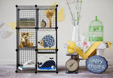 ベッドルーム用ワイヤーグリッドキューブ