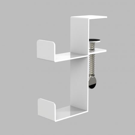 Support d'affichage en métal pour console de jeu - Crochet de suspension pour manette de jeu en métal, blanc