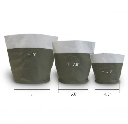 The size of Kraft Paper Storage Basket Bag