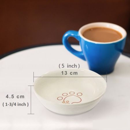 El tamaño del tazón de servir de cerámica