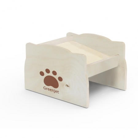 Soporte elevado para cuenco de comida de perro - Comedero de madera elevado adecuado para perros y gatos