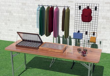 Ripiani per esposizione al dettaglio per vendite da garage