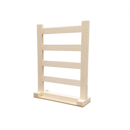 4-stufiger Holzohrring-Display-Ständer - 4-stufiger Holzohrring-Display-Ständer