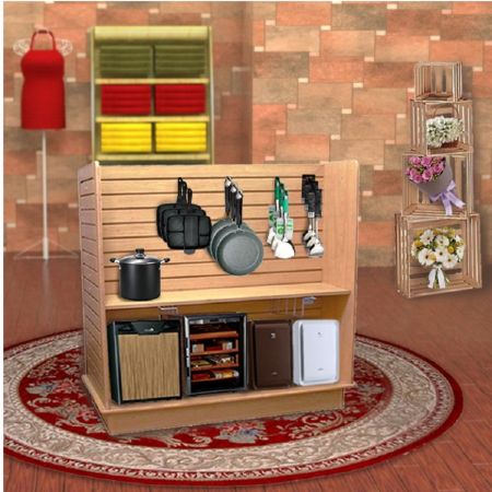 Fristående Slatwall Displayställ