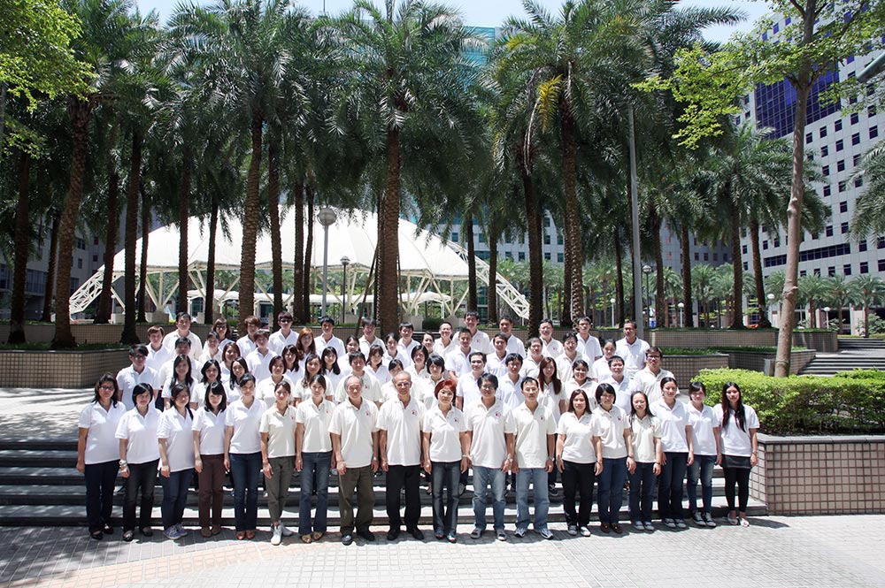 PT group photo taken at 35 year anniversary