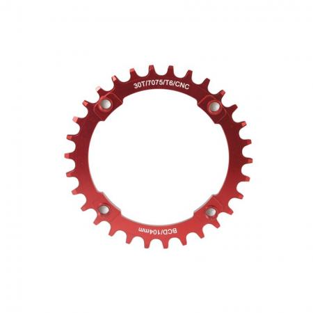 Anodizing Red 104 BCD 4-Bolt Chainring for Shimano