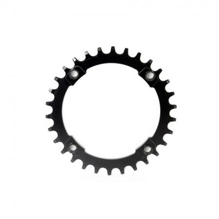 Anodizing Black 104 BCD 4-Bolt Chainring for Shimano (30T)