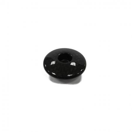 Glossy carbon fiber top cap
