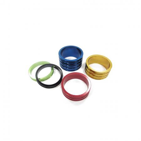 Wave Type Alloy Headset Spacer - Anodized Aluminum headset spacer, wave type