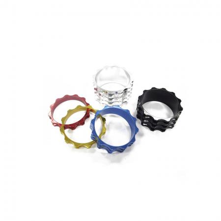 Petal Type Alloy Headset Spacer - Anodized Aluminum headset spacer, Petal Type