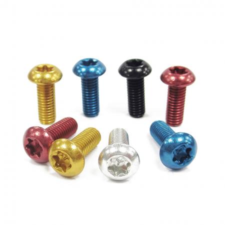 Bottle Cage Bolt Round Head - Anodized bottle cage bolt