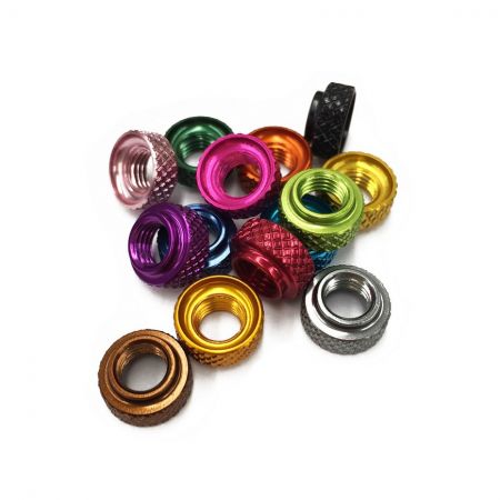 Slanglös ventilkrage - Färgad anodiserad ventilkrage