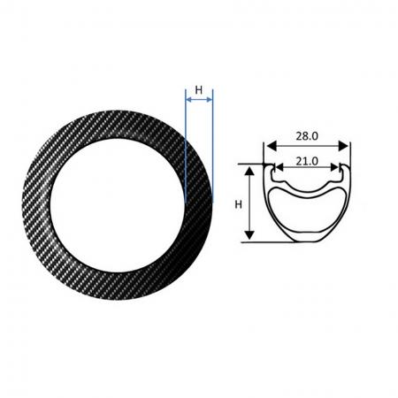 Cerchio in fibra di carbonio, BMX - Cerchio in fibra di carbonio, BMX