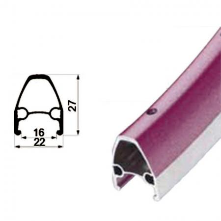 Aluminium Dubbelväggig Fälg för MTB-profil 27 mm Hög - Aluminium Dubbelväggig Fälg för MTB-profil 27 mm hög