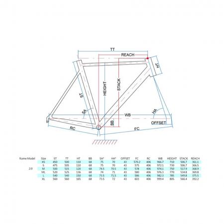 Kerékpár váz geometria