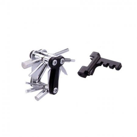 12 in 1 Flat Tool, Letter Y Plus - 15 in 1 multi tool with plastic body in shape letter Y and Cr- V bits