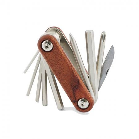 9 in 1 Folding Tool, Wooden