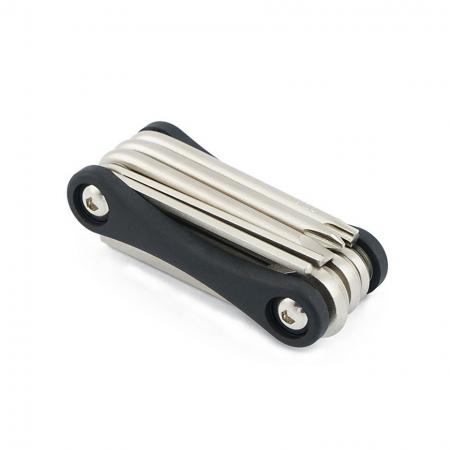 10 in 1 Folding Tool, Rubber - 10 in 1 Folding Tool, Rubber Folded