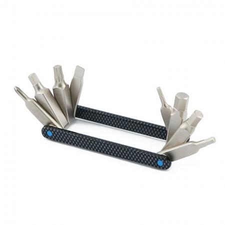 8 i 1 platt verktyg, kolfiber omslag